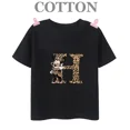 thumbnail image 3 of Camiseta de algodón con el alfabeto H-N de Disney Mickey, moda de verano, informal, para niños y niños, camisetas de manga corta con cuello redondo, 3 of 5