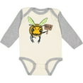thumbnail image 3 of Inktastic Save the Bees, Please- cute bee with sign Boys or Girls Long Sleeve Baby Bodysuit, 3 of 5