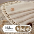 thumbnail image 4 of Cortinas Joydeco de Lino Boho 2 Paneles 132x183 cm Semitransparentes, 4 of 8