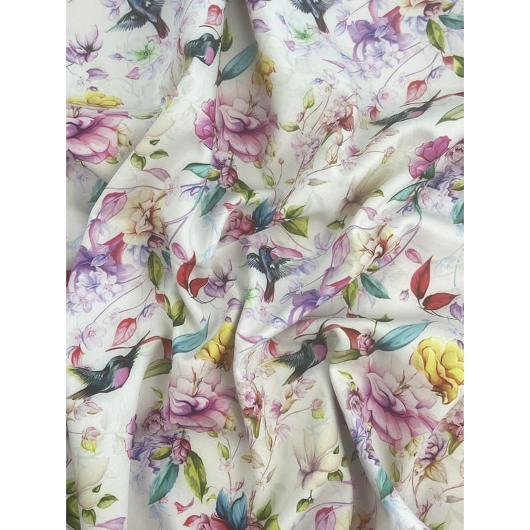 Fleece Back Soft Shell Fabric Multicoloured per yard