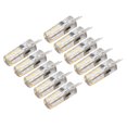 thumbnail image 3 of 10 bombillas LED G4 de silicona con base de dos pines, blanco cálido, 3000 K, 1,5 W, CA 220 V, 110 lm, repuesto para paisajismo., 3 of 14