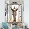 thumbnail image 2 of DESIGN ART Designart 'Jesus Loves You' Cabin and Lodge Mirror - Large Printed Wall Mirror 23.7in.x31.5in., 2 of 4