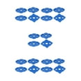 thumbnail image 3 of Transemion 2set Ergonomic Woodworking Corner Routing Templates For Precise Results Widely Used High Hardness blue 5Set, 3 of 6