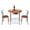 Brown, variant on Hassch 3 Pieces Dining Set for 2 Person, Kitchen Breakfast Table Set with Storage Rack & Metal Frame for Living Room Apartment, Space Saving, Black