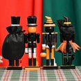 thumbnail image 4 of Artistic Halloween Nutcrackers Hemu Figurine Not Toxic Finish Celebratory Home Accent Holiday Gift Collectible Workmanship Multicolor, 4 of 4