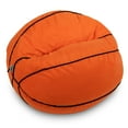 thumbnail image 2 of Big Joe Sports Ball Child-Sized Bean Bag Chair, Basketball Plush, Soft Polyester, 2.5 feet, 2 of 8