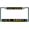 thumbnail image 1 of U.S. Army Joint Base Lewis-McChord Chrome License Plate Frame, 1 of 1