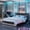 Black+Gray+Upholstered+Queen, variant on HMYG Modern Queen Size Hydraulic Storage Gaming Bed Frame,Esports Design with Cyberpunk Aesthetics,Platform Bed for Gamers Gen Z ,Black+Purple