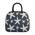 thumbnail image 2 of Obrewu Summer Ocean Starfish Lunch Bag for Adult, Insulated, Leakproof, Oxford Cloth, 2 of 7