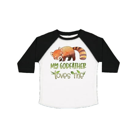 

Inktastic My Godfather Loves Me Cute Red Panda Gift Toddler Boy or Toddler Girl T-Shirt