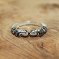 thumbnail image 2 of Silver Elephant Ring, Elephant Band, Lucky Ring, Solid Silver Ring, Sterling Silver Band, Elephant Ring, Good Luck Ring, Lucky Charm Band,.., 2 of 4