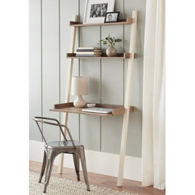 Altra Furniture Ladder Bookcase With Desk In Espresso Finish
