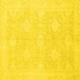 thumbnail image 1 of Ahgly Company Indoor Square Oriental Yellow Traditional Area Rugs, 6' Square, 1 of 4