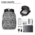 thumbnail image 4 of Disketp Zebra School Backpack, Lightweight Basic Middle School Bookbags 17 Inch Casual Daypack for Student College, Travel or Outdoor, 4 of 6