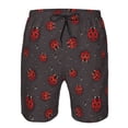thumbnail image 4 of Naloa Red Ladybugs On Dark Background Men's Beach Shorts, Surfing shorts, Swim trunks, Quick Dry Swim Trunks for Surfing Beach Fun - Medium, 4 of 9