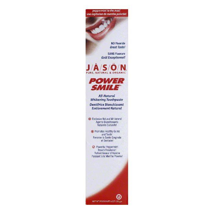 Jason AllNatural Peppermint to the Max! Whitening Toothpaste, 6 Oz