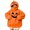 Orange plus size halloween sweatshirt a14, variant on BRELIL Women Plus Size Halloween Pumpkin Hoodie Fall Long Sleeve Pullover Loose Casual Sweatshirt with Pocket Autumn Outfit, Orange 3XL
