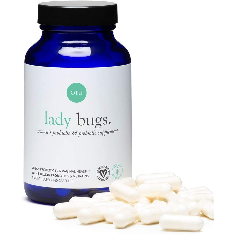Ora Organic Lady Bugs Probiotics for Women 1 Month Supply, 60