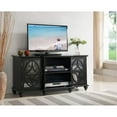 thumbnail image 1 of 47 in. Wood Black Entertainment Center, 1 of 1
