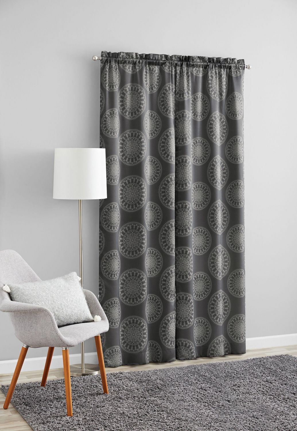 Mainstays Room Darkening 84" Rod Pocket Window Panel Pair