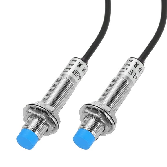Uxcell M12 Approach Inductive Proximity Sensor Switch NPN NC 4mm Detection, DC 6-36V 2SET
