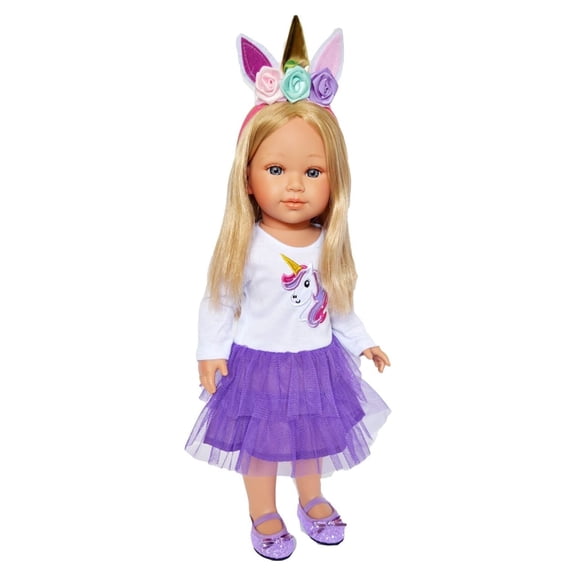 Purple Unicorn Outfit Fits 18 inch Dolls- Doll Clothes