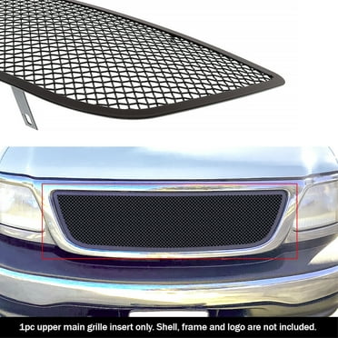 APS 1999-2003 Ford F-150 Bar Style (Without Logo Show) Black Wire Mesh Grille 1.8 mm wire mesh
