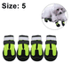 thumbnail image 2 of Zapatos impermeables para perros con correas reflectantes y ajustables y protectores de patas con suela resistente a la abrasión, paquete de 4 MFZFUKR CPB-DE-LYY2092-5, 2 of 5