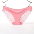 thumbnail image 1 of Braguitas sexys de encaje de cintura baja para mujer, ropa interior sin costuras Ice Sik para mujer, 1 of 6