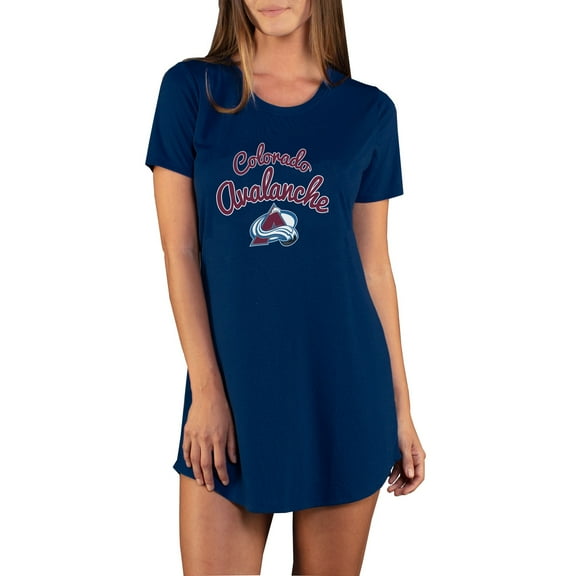 Women's Concepts Sport Navy Colorado Avalanche Marathon Knit Nightshirt