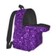 thumbnail image 5 of Disketp Purple Glitter Mochila Escolar de Gran Capacidad y Peso Ligero, Mochila de Viaje Ideal para Escuela, Trabajo y Uso Diario, Cómoda y con Estilo, 5 of 8