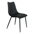 thumbnail image 2 of Alibi Contemporary Faux Leather Dining Chair - Set of 2 - Matte Black, 2 of 5
