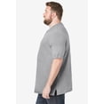 thumbnail image 3 of KingSize Men's Big & Tall Shrink-Less Lightweight Henley T-Shirt, 3 of 6