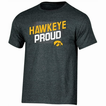 - Men's Russell Black Iowa Hawkeyes Slant T-Shirt