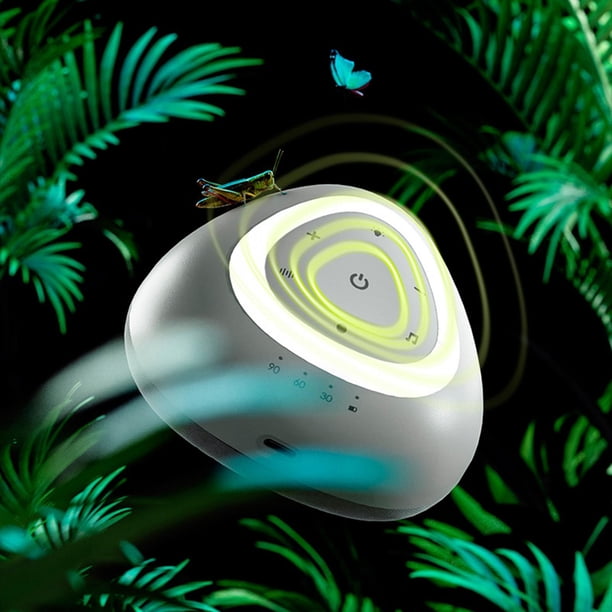 de sonido para dormir, temporizador de sueño, recargable por USB, portátil, 10 sonidos relajantes, de ruido blanco con luz pa Bluetooth gris Baoblaze Máquina de ruido blanco
