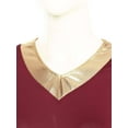 thumbnail image 6 of Alvivi Women's Praise Worship Dance Dress Lyrical Dance Costume Liturgical Dancewear Burgundy M, 6 of 7