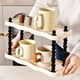 thumbnail image 5 of Fiudx Estante Organizador de Escritorio Ins Style - Marco Amarillo Crema con Varillas Negras, Estante de Almacenamiento de Varios Niveles para Tazas, Juegos de Té y Cosméticos, 36,5 X 25,9 X 39,5 Cm,, 5 of 6