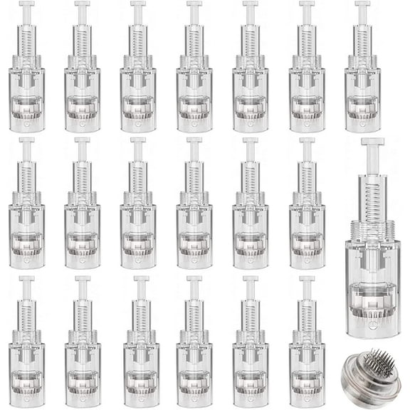 Permanent Makeup Cartridges, Stainless Steel Construction, Enhances Absorption Of Skincare Products, Non-Invasive Skin Improvement, Aids In Revitalizing And Toning, Restores