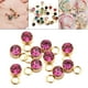 thumbnail image 5 of 10 colgantes de diamantes de imitación DIY con agujero para colgar, conector de cuentas de cristal redondo 4 mm, 5 of 9