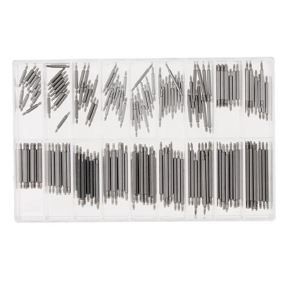 Pasador de 8-25 mm para pulsera de reloj, con piezas de repuesto en práctico estuche 180 piezas