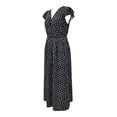 thumbnail image 4 of Ropa Playa Ocean Pacific para Mujer Maxivestido Cuello V Manga Olanes Puntos Negro Talla M, 4 of 4
