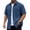 c01Blue, variant on (S-5XL) Big and Tall Men's Corduroy Shirt Jacket Short Sleeve Shacket Jacket Button Down Pocket Lapel Overshirt Purple XXXL