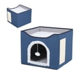 thumbnail image 1 of Foldable Cat Cave Bed,Foldable Cat House Cat  House Warm Cave Cat House Cat Sofa Bed Foldable Microfiber Tent  For Kitten Cats Small Dogs Puppy Small Pets, 1 of 8
