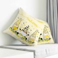 thumbnail image 4 of Throw Pillow Covers 18x18 Inch, Lemon Gnomes Decorative Pillow Cases for Couch Sofa Bed, Yellow Summer Botanical Fruit Leaves Cotton Linen Square Home Decor Pillowcases with Hidden Zipper, 4 of 7