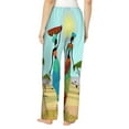 thumbnail image 3 of Goofa African Women Printed Soft Pajama Pants for Women, Wide Leg Comfy Casual Lounge Yoga Pants-X-Large, 3 of 9