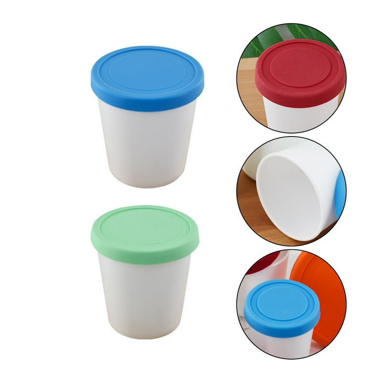 Reusable Freezer Containers With Screw-on Lids - Perfect For Storing Sugar,  Water, And Desserts - Foam Ruda Ice Cream Cups - Sealed Storage Boxes For  Dry Food - Freezable Kitchen Utensil - Temu