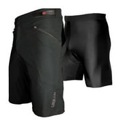 The Shredder - Men’s MTB Off Road Cycling Shorts Bundle with Padded Undershorts