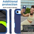 thumbnail image 2 of For Apple iPhone Air Case Shockproof Dust/Drop Proof 3 in 1 Full Body Rugged Heavy Duty Durable Cover Blue, 2 of 5