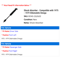 thumbnail image 2 of Shock Absorber - Compatible with 1975 - 1979 Oldsmobile Omega 1976 1977 1978, 2 of 2