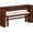 Walnut, variant on Counter Height Bar Table Set for 2, Dining Table Behind Couch with Upholstered Bar Stool Fluted Bar Table Set for Kitchen, Living Room, Cherry